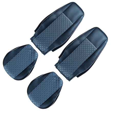 Set huse din piele ecologica pentru VOLVO FH12 2006- 2015 Gri/Negru [1]