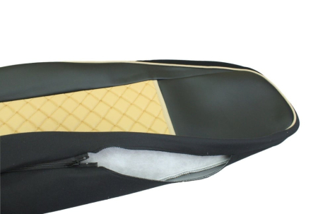 Set huse din piele ecologica pentru VOLVO FH12 (2016-2020) Bej/Negru [4]