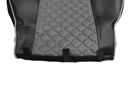 Set huse din piele ecologica pentru VOLVO FH12 (2016-2020) Gri/Negru [2]