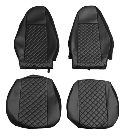 Set huse din piele ecologica pentru VOLVO FH12 (2016-2020) Negru [2]