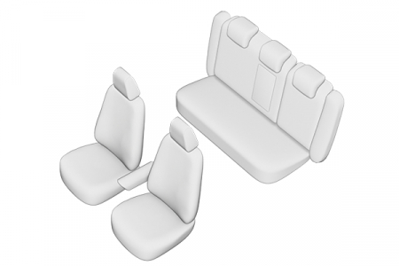 Set huse SCAUN AUDI A - 4 B8 2009 - 2016 bancheta fractionata CU TETIERE FATA STANDARD TETIERE SPATE IN FORMA DE L [1]