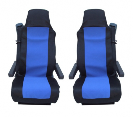 Accesorii Camioane - Set Huse Scaune Auto Camion DAF CF, LF, XF 95, XF 105, Albastru