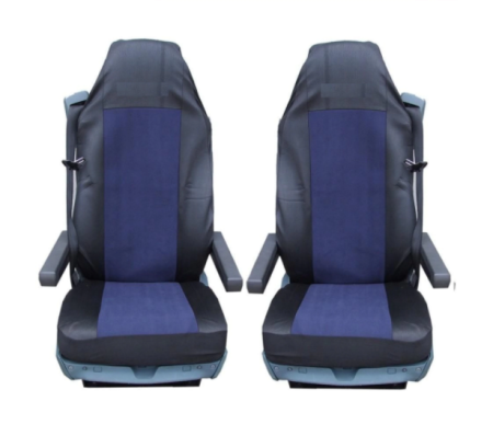 Huse scaune camioane - Set Huse Scaun Auto Pentru Camion DAF CF, LF, XF 95, XF 105, Albastru Inchis