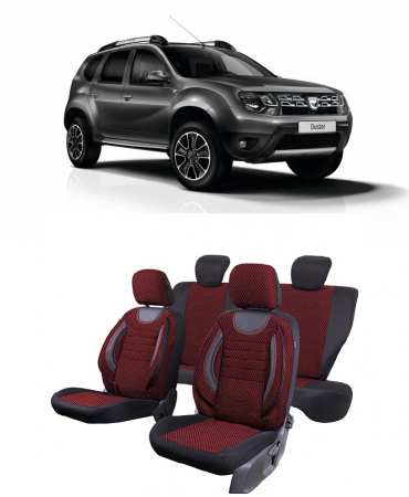 Dacia - Set Huse Scaune Dacia Duster 2010-2017 Piele + Textil - Copie