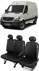 Mercedes - Set huse Scaun din piele MERCEDES Sprinter 3 locuri 2+1 2000 - 2017