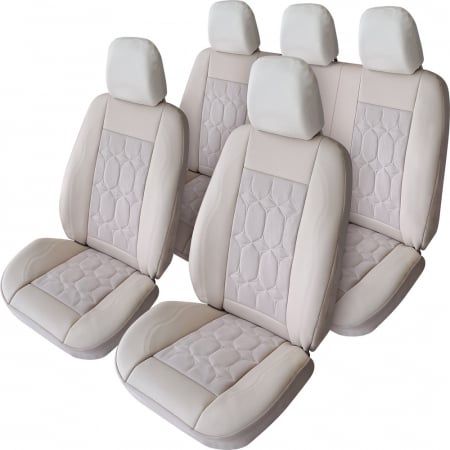 Mercedes - Set huse scaune auto piele alcantara  compatibile Mercedes Clasa C W204 (2007-2014)