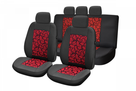 Noutati Real Auto - Set Huse Scaun Lux - Rosu