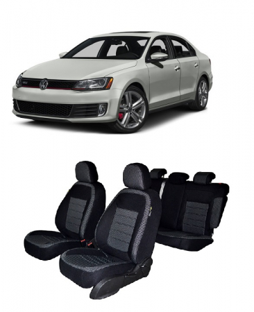 Volkswagen - Set huse SCAUN Originale VOLKSWAGEN JETTA 2010 - 2018 bancheta fractionata