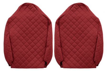 Set huse scaun piele camion Renault T (2013-2022) Rosu [2]