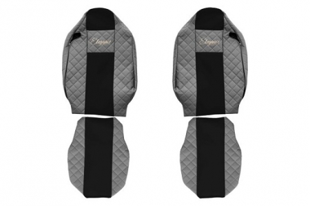 Set huse scaun piele camion Renault T (2013-2022) Gri [1]