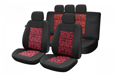 Noutati Real Auto - Set Huse Scaun Premium Lux - Rosu