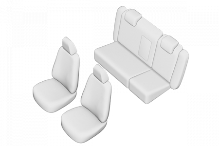 Set huse Scaun SKODA Octavia II 2004 - 2009 (bancheta fractionata) [2]