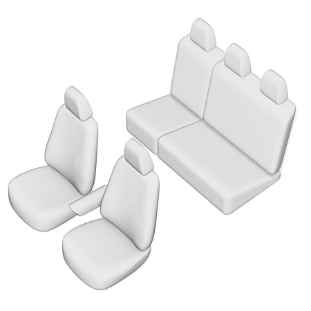 Set huse scaune auto dedicate  VW CADDY 2015-2020 (BANCHETA FRACTIONATA. FARA MASUTA CAFEA) [1]