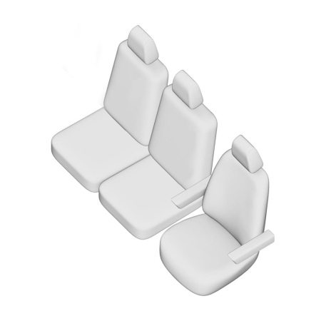 Accesorii pentru interior - SET HUSE SCAUN UMBRELLA PENTRU VW CRAFTER (2+1) 2017-2024