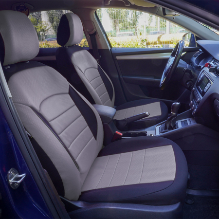 Noutati Real Auto - Set Huse Scaun Urban Gri   Compatibile cu sistem AIRBAG