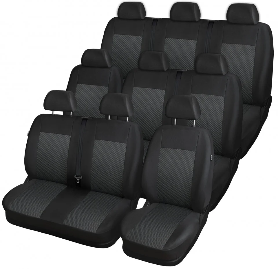 Set huse scaune auto 8+1 Locuri dedicate OPEL Vivaro 2001-2014 [1]
