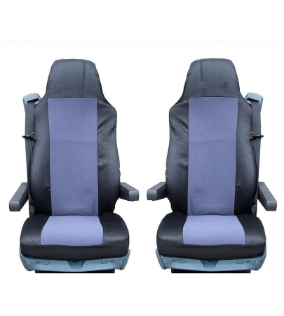 Huse scaune camioane - Set Huse Scaune Auto Camion DAF CF, LF, XF 95, XF 105, Gri