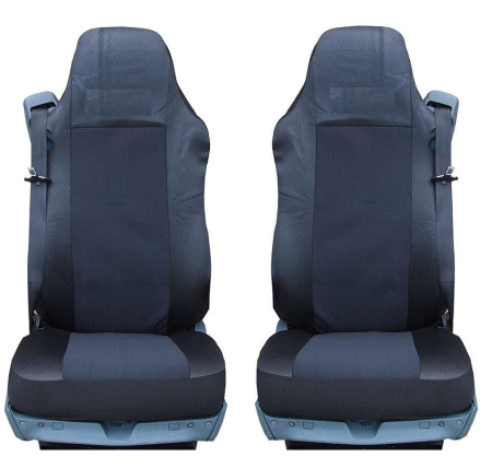 Huse scaune camioane - Set Huse Scaune Auto Camion DAF CF, LF, XF 95, XF 105, Negru
