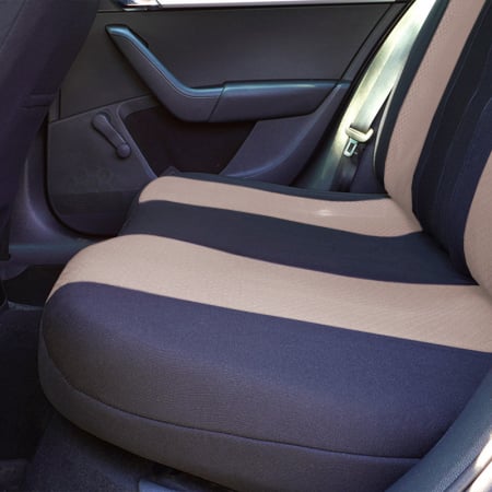 Set Huse scaune auto piele si textil  Bej FORD Ecosport (2018-2024) bancheta fractionata [4]
