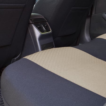 Set Huse scaune auto piele si textil  Bej FORD Ecosport (2018-2024) bancheta fractionata [5]