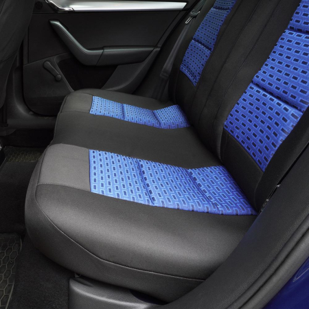 Set Huse scaune auto compatibile RENAULT Kadjar 2015 - 2019 bancheta fractionata Albastru [3]