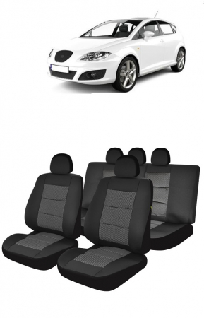 Huse auto - Set Huse scaune auto dedicate SEAT Leon 2005 - 2012 bancheta fractionata