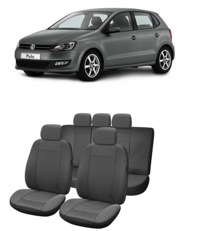 Volkswagen - Set Huse scaune auto dedicate VW POLO 2009 - 2017 ( Compatibile cu sistem AIRBAG)