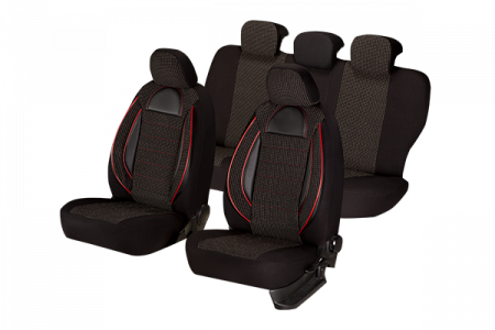 Set Huse scaune auto dedicate VW POLO 2009 - 2017 ( Insertii de piele ecologica) [1]