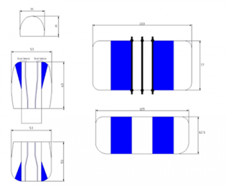 Set huse Scaune Auto Universale Piele ecologica, negru, 8 buc [7]