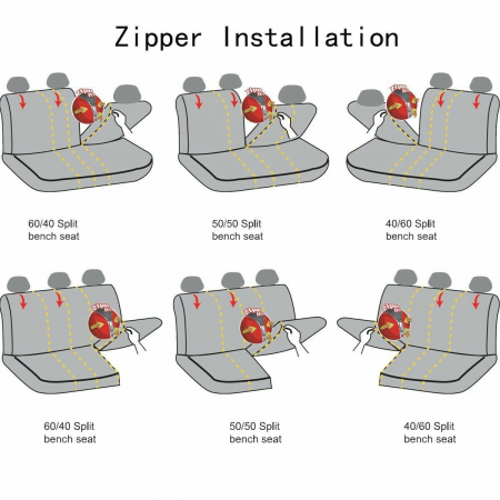 Set huse Scaune Auto Universale Piele ecologica, negru, 8 buc [12]