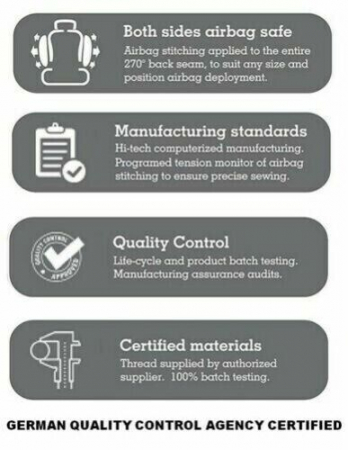 Set huse Scaune Auto Universale Piele ecologica, negru, 8 buc [2]