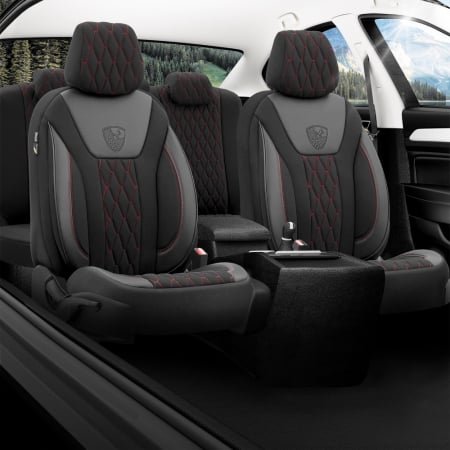 Set huse scaune compatibile SKODA OCTAVIA (2013-2025) compatibile cu sistem AIRBAG [2]