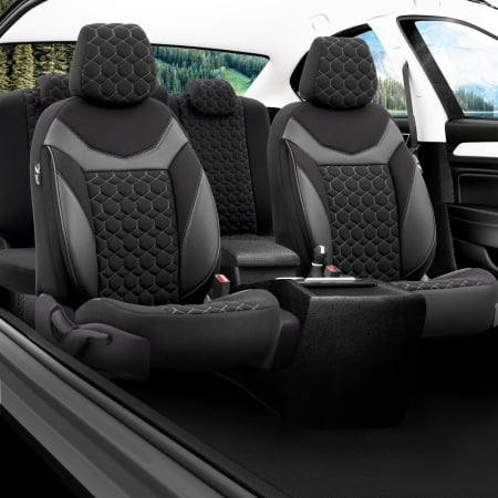 Set huse scaune compatibile  VOLKSWAGEN  Tiguan II 2016-2020 compatibile cu sistem AIRBAG [2]