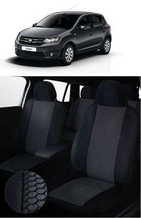 Dacia - Set huse scaune dedicate Dacia Sandero 2013-2020 (Bancheta fractionata)