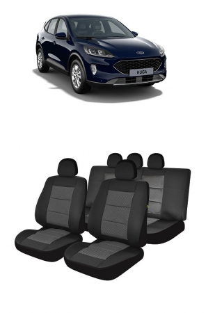 Ford - Set huse scaune dedicate FORD KUGA 2020-2021 (BANCHETA FRACTIONATA)