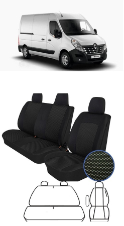 Renault - Set huse scaune dedicate Renault Master 2+1 (2000-2014)