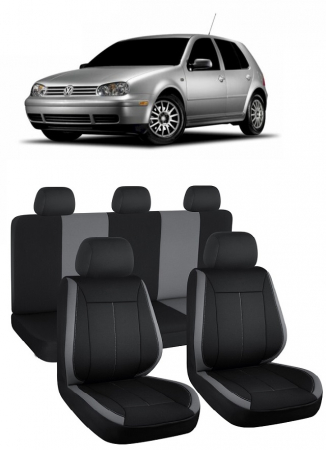 Volkswagen - Set huse scaune Golf IV (1997-2004) Vision Negru-Gri