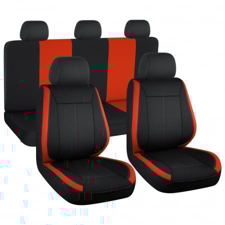Set huse scaune Golf IV (1997-2004) Vision Negru-Rosu [1]