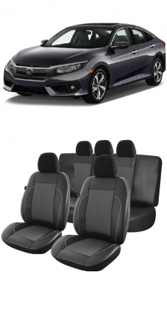 Honda - Huse scaune HONDA CIVIC dedicate 2016 - 2019