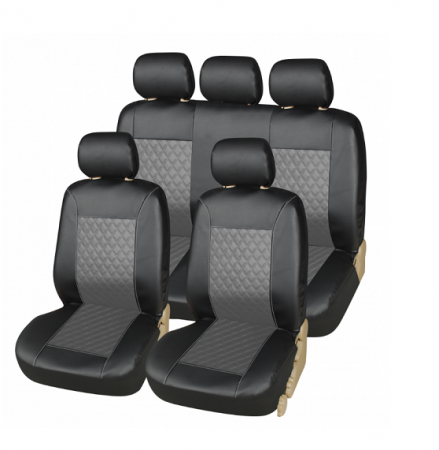 Set huse scaune piele ecologica Dacia Logan II (2012-2020) Bancheta Fractionata [1]