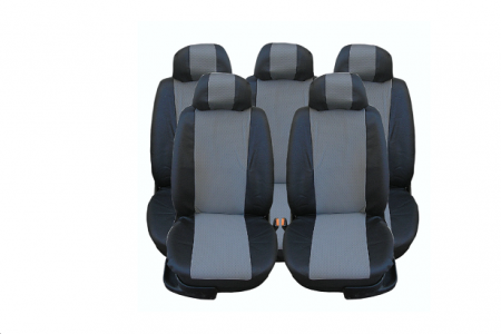 Set huse Scaune piele si textil  Volkswagen Sharan 5 Locuri (2000 - 2010) scaune Individuale Spate [1]