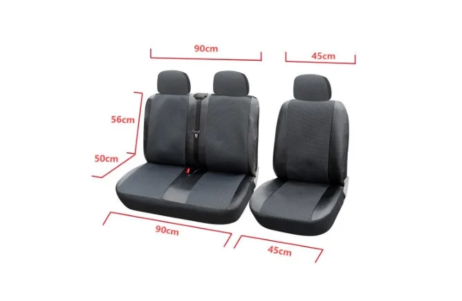 Set Huse Scaune piele si textil VW Transporter (2015-2015) 3 locuri [4]