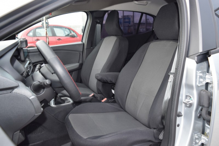 Dacia - Set Huse scaune PREMIUM Dacia Logan III (2021-2023)- ACCES si ESSENTIAL fara cotiera cu decupaj airbag