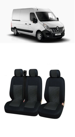 Renault - Set huse scaune  Premium dedicate Renault Master 2+1 (2000-2014)
