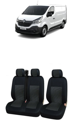 Renault - Set huse scaune Premium dedicate Renault Trafic 2+1 (2000-2014)