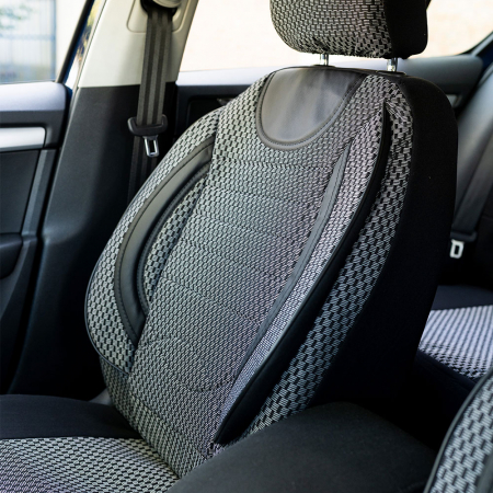 Set huse scaune textil si piele ecologica Opel Astra H Hatchback (2004-2014) GRI [1]