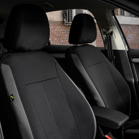 Set huse scaune Volkswagen T-Roc (2019-2023) Negru-Gri [2]