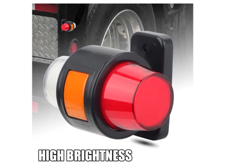 Set Lampai Laterale Gabarit LED cu efect neon pentru camion, remorca, TIR, van, rulota etc. 12–24V, rosu-alb-portocaliu [5]