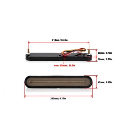 Set lampi 12-24V Led 3 functii semnalizare dinamica , pozitie, stop frana [4]