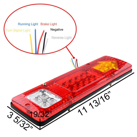 Set Lampi  Auto LED Stop  4 Functii, Remorca, Camion, Trailer, 12V [3]